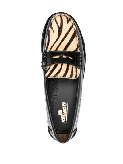Sebago Dan Vamp Wild Loafers With Animal Print