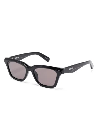 Jacquemus Square-frame Sunglasses In Black