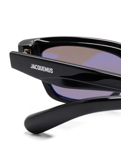 Jacquemus Square-frame Sunglasses In Black