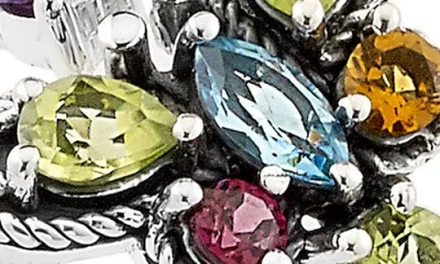 Samuel B. Multistone Butterfly Ring In Metallic