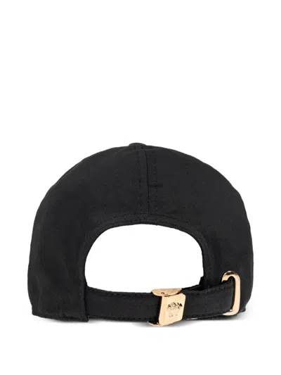 Versace Medusa Biggie Cotton Drill Adjustable Baseball Cap In Black