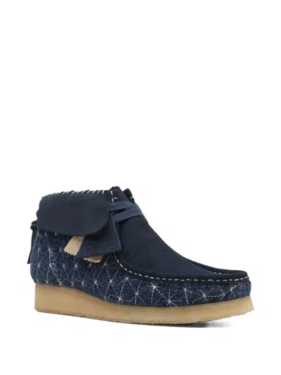 Clarks Wallabee Boots In Blue