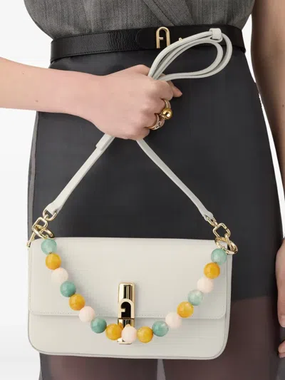 Furla Iride S Crossbody In White