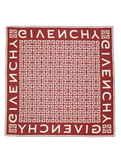 Givenchy Schal Mit 4g-print In Red