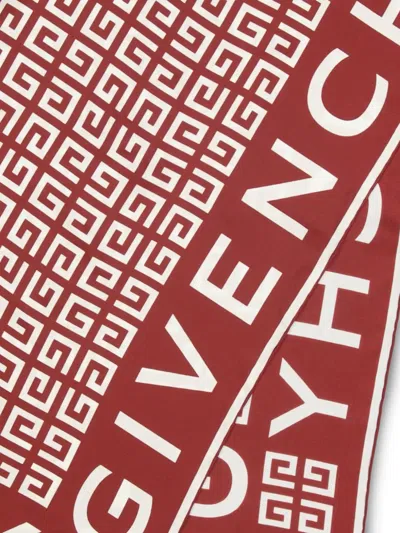 Givenchy Schal Mit 4g-print In Red