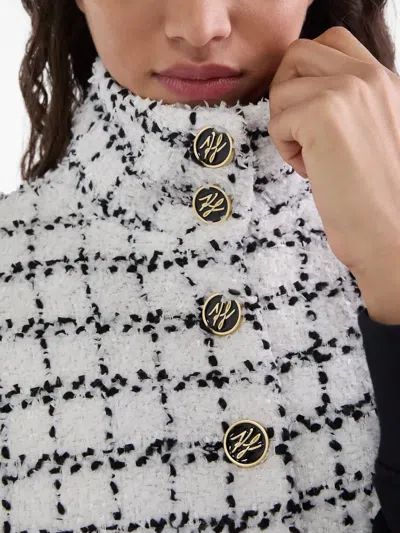 Karl Lagerfeld Bouclé Sweat Jacket In Black