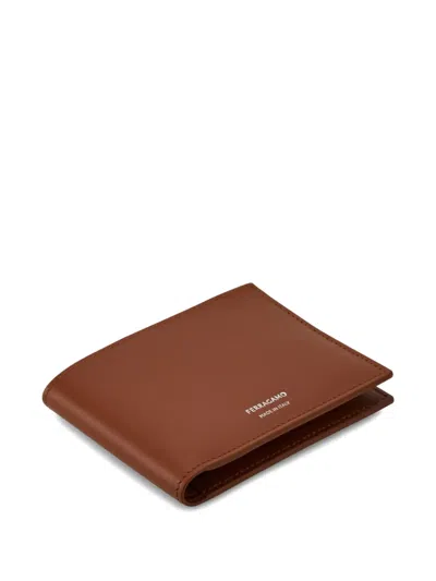 Ferragamo Fold Wallets Bi-fold Design In Brown