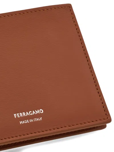 Ferragamo Fold Wallets Bi-fold Design In Brown
