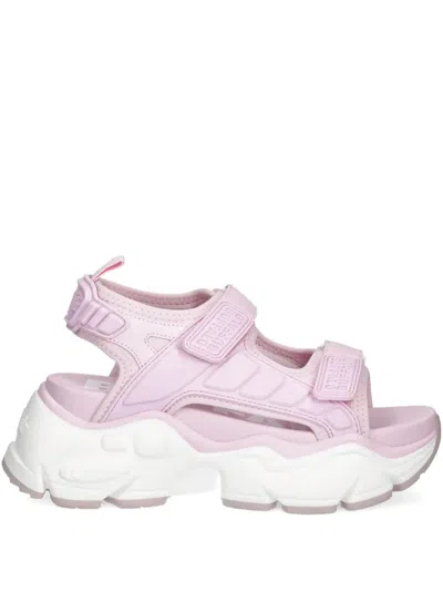 Buffalo Binary Track Sandals In Pink