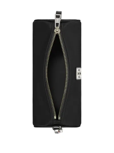 Tory Burch Virginia Nylon Cylindrical Shoulder Bag In Black