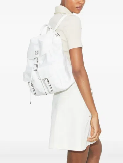 Tory Burch Bucket Bag With Structured Silhouette In White