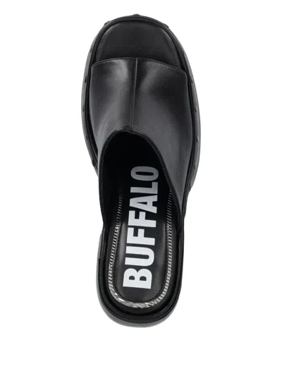Buffalo 120mm Heart Sandals In Black