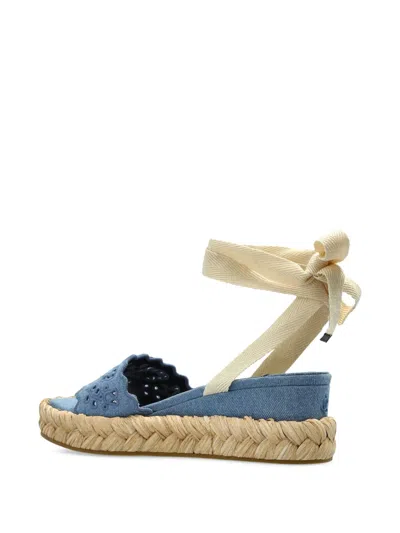 Jimmy Choo Arlee 60 Flatform Wedge Sandals In Blue