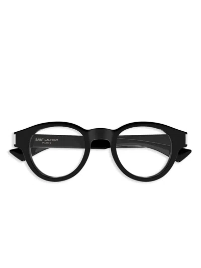 Saint Laurent Sl 792 Linea Corner Angle 001 Black Crystal Glasses