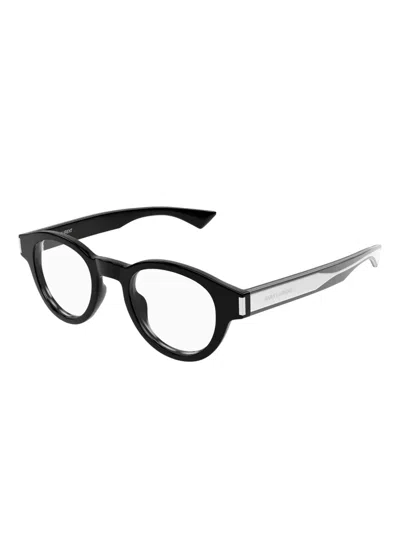 Saint Laurent Sl 792 Linea Corner Angle 001 Black Crystal Glasses