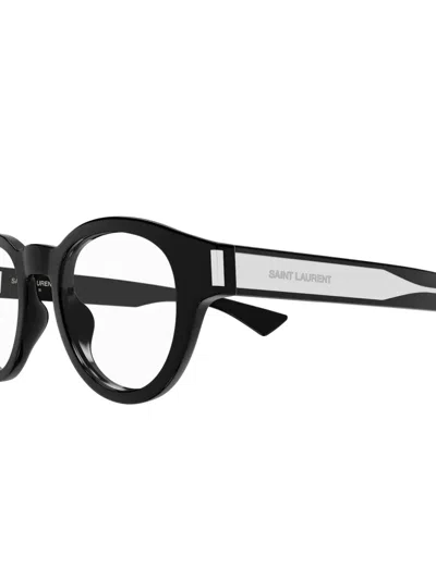 Saint Laurent Sl 792 Linea Corner Angle 001 Black Crystal Glasses