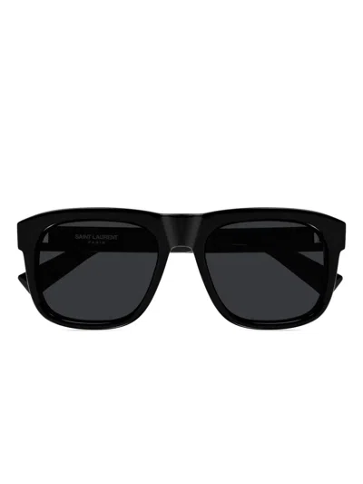 Saint Laurent Sl 790 Linea Corner Angle 001 Black Crystal Sunglasses