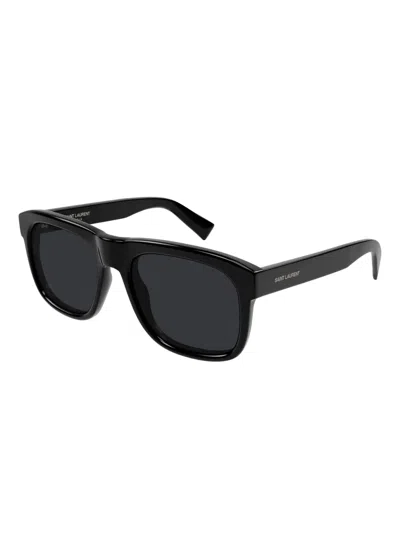 Saint Laurent Sl 790 Linea Corner Angle 001 Black Crystal Sunglasses
