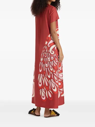 La Doublej Swing Maxi Dress In Red