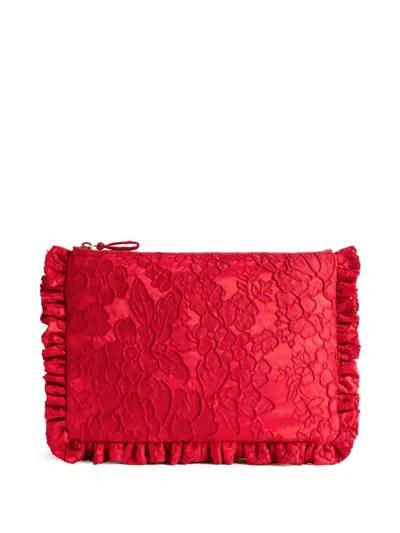 La Doublej Clutch Mit Blumenspitze