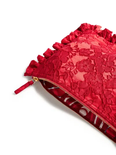 La Doublej Clutch Mit Blumenspitze