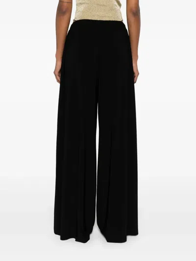 Norma Kamali Wide Leg Trousers In Black