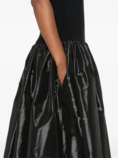 Coperni Strapless Princess Dress Side Pockets In Black