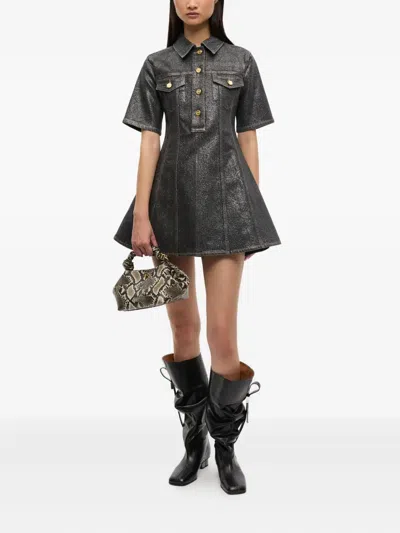 Ganni Bou Bag Small Woman Python Print In Multi