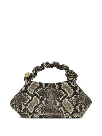 Ganni Bou Bag Small Woman Python Print In Multi