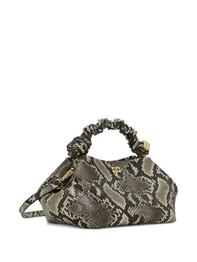 Ganni Bou Bag Small Woman Python Print In Multi