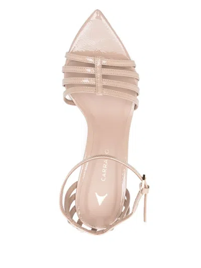 Carrano 65mm Leather Sandals In Neutral