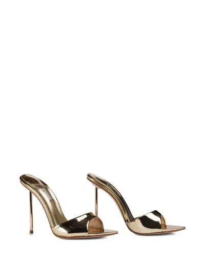 Le Silla Bella Metallic Open-toe Sandals In Gold