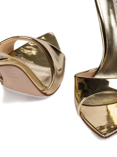 Le Silla Bella Metallic Open-toe Sandals In Gold