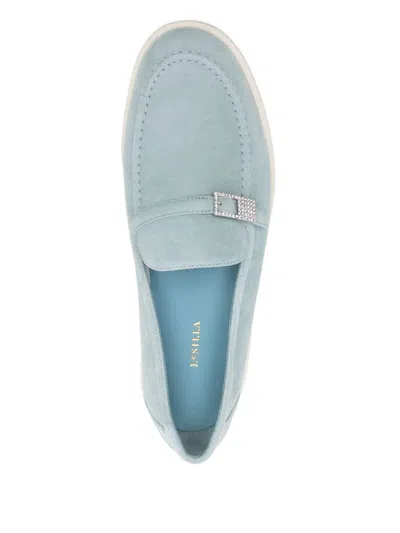 Le Silla Yacht Loafers In Blue