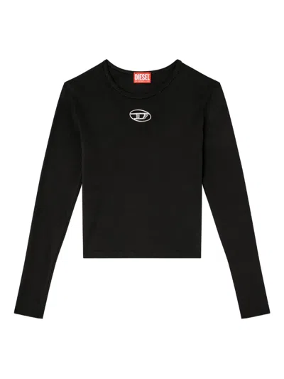 Diesel Long Sleeve Sweater In Black