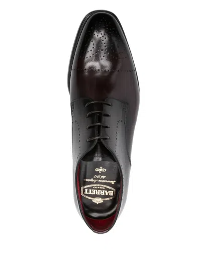 Barrett Leather Derby Shoes In Brown