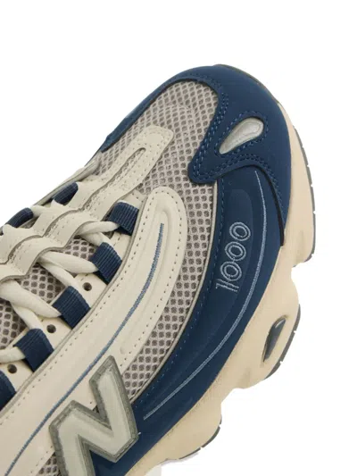 New Balance 1000 Leather And Mesh Sneakers In Blue