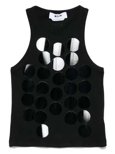 Msgm Sequin-embellished Tank Top