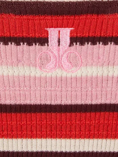 La Doublej Striped Ribbed Cotton And Cashmere-blend Sweater