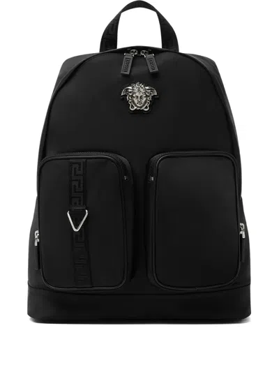 Versace La Medusa Backpack In Black
