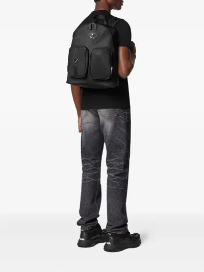 Versace La Medusa Backpack In Black