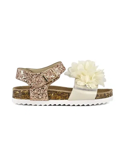 Colors Of California Floral-appliqué Sandals In Multi