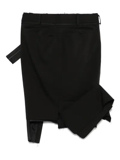 Ottolinger Drape Pencil Miniskirt In Black