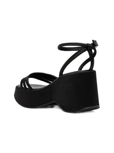 Buffalo Woman Sandals Black Size 7.5 Textile Fibers