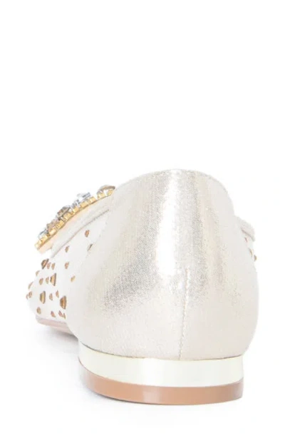 Lauren Lorraine Cool Embellished Pointed Toe Flat