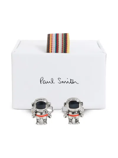 Paul Smith Silver Cufflinks In Copper Zinc In Black