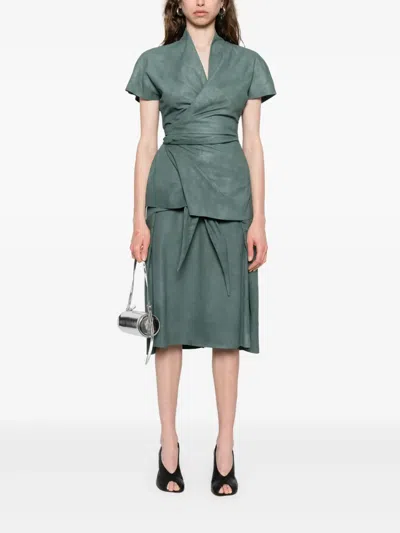 Rick Owens Oberteil Aus Leder