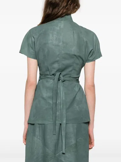 Rick Owens Oberteil Aus Leder