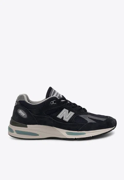 New Balance Black And Grey Suede-mesh Sneakers With Cushioned Sole