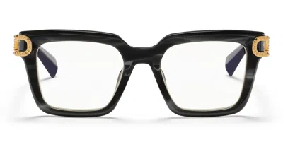 Valentino V-side - Black Swirl / Light Gold Glasses